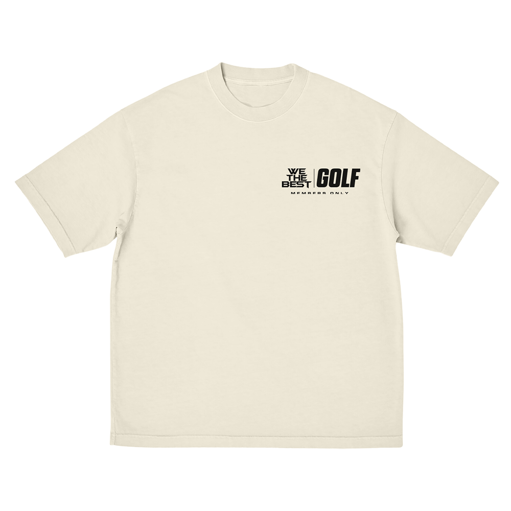 We The Best Golf Ivory Tee Front
