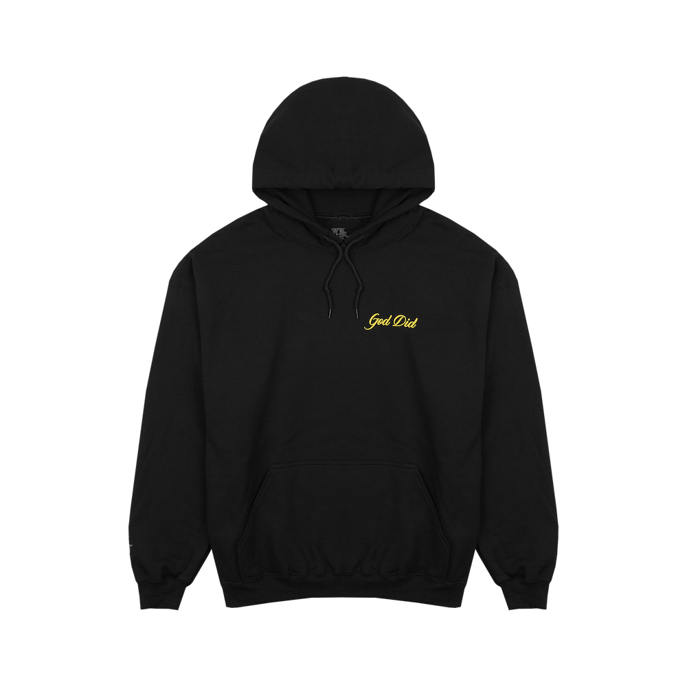God Did Black Hoodie Front