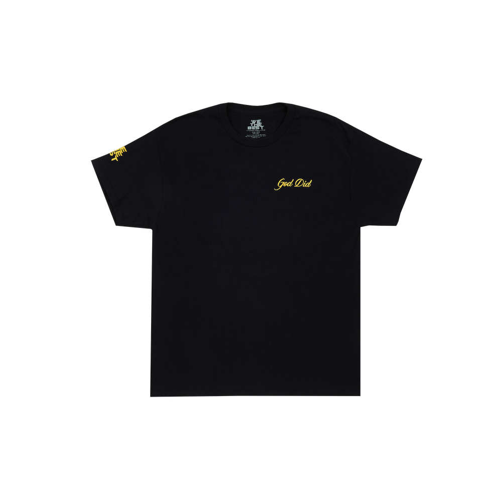 God Did Believe In Us Black T-Shirt Front