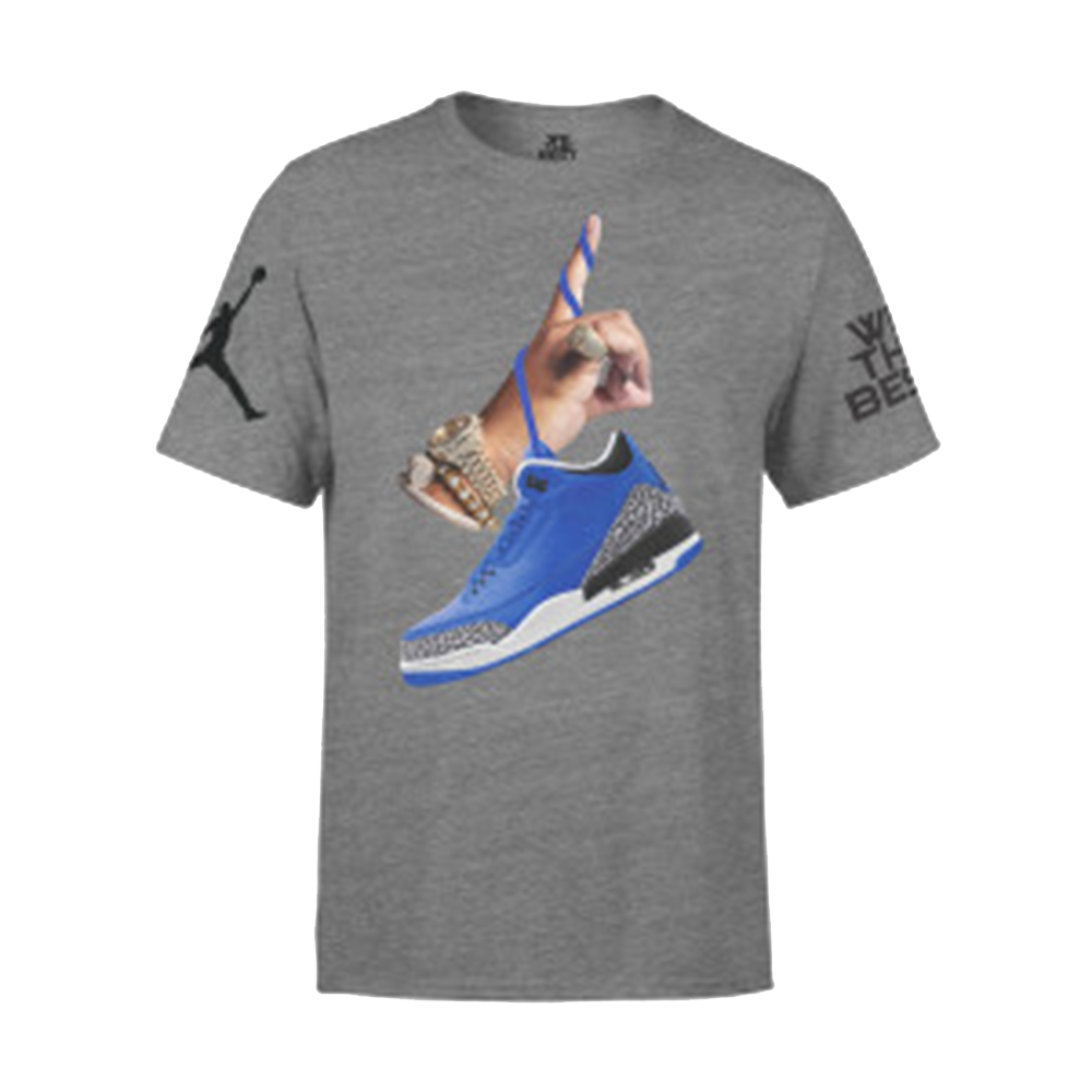 DJ Khaled x Jordan With Leather Sneakers Grey T Shirt We The Best Store