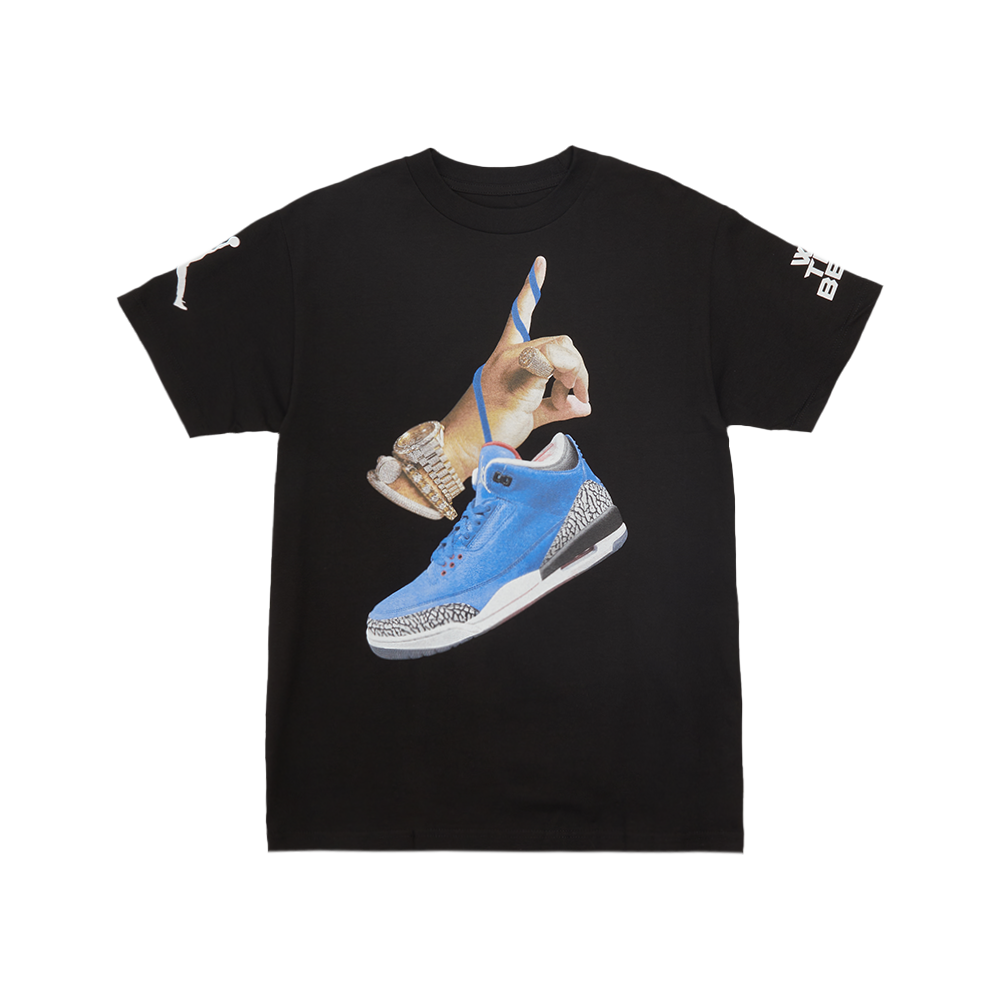 DJ Khaled x Jordan With Suede Sneakers Black T Shirt We The Best