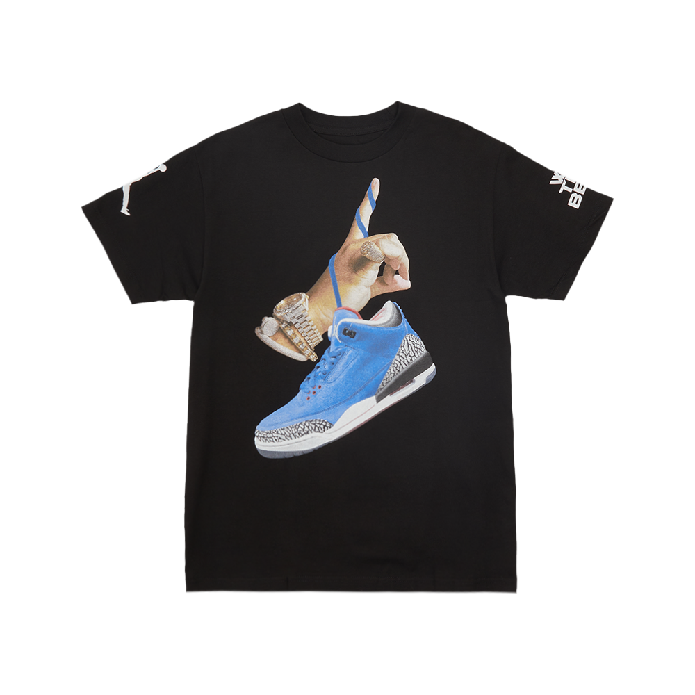 DJ Khaled x Jordan With Suede Sneakers Black T-Shirt