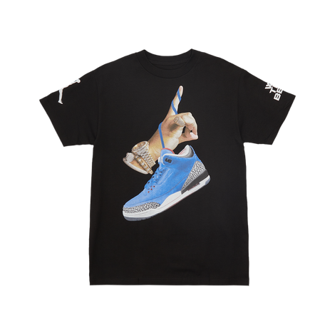 DJ Khaled x Jordan With Suede Sneakers Black T-Shirt
