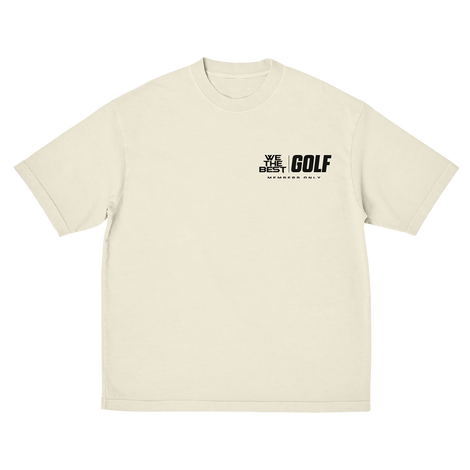 We The Best Golf Ivory Tee Front