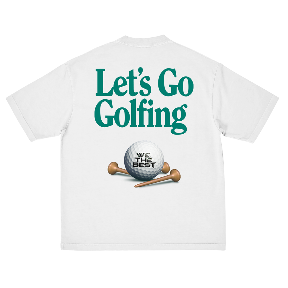 Let’s Go Golfing WTB Ball White T-Shirt Back