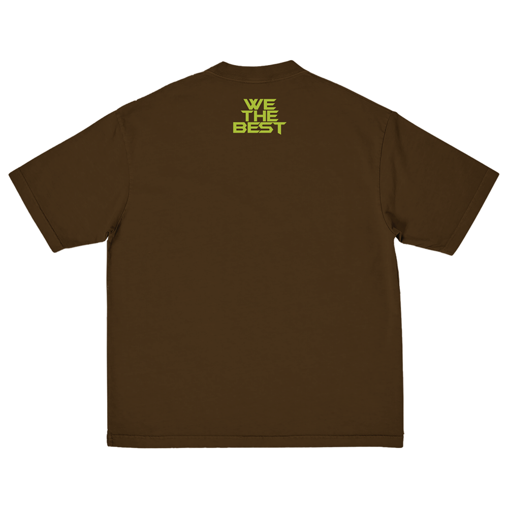 LET'S GOLF BROWN TEE BACK